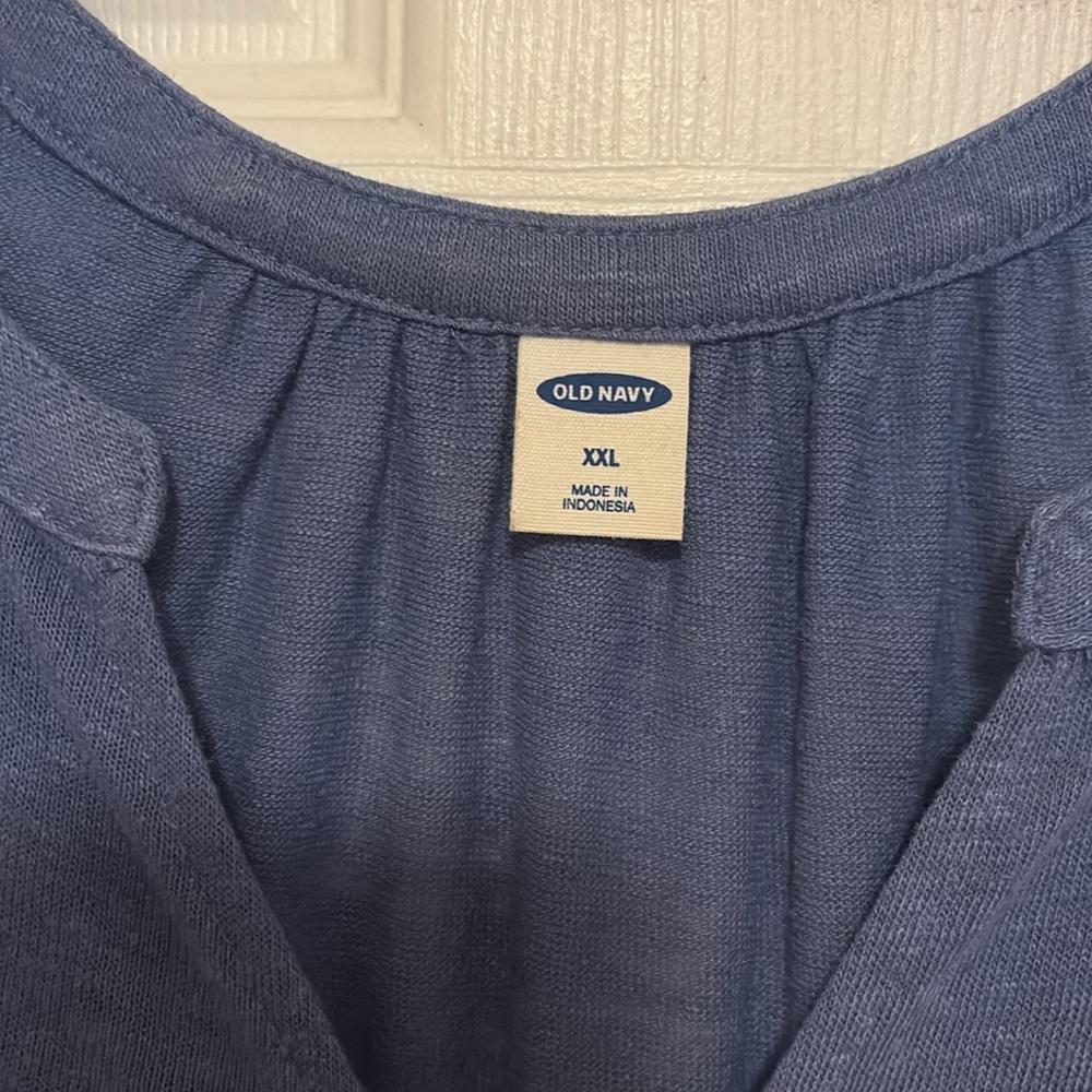 Old Navy Deep Blue Tank Top - Picture 3 of 3